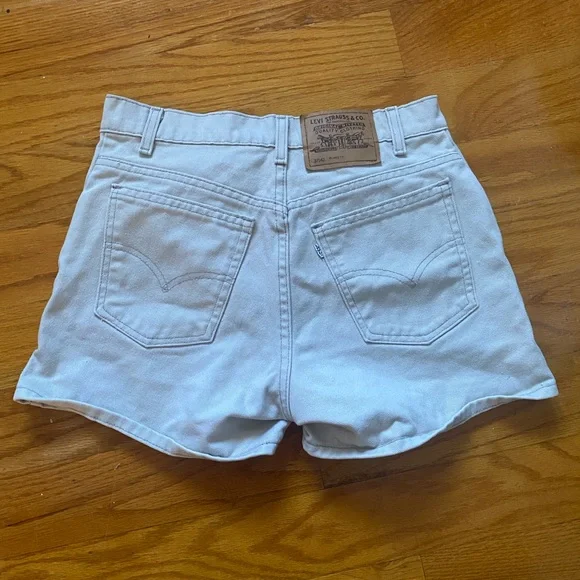 Levi Khaki Button Fly Long Shorts - Picture 8 of 9